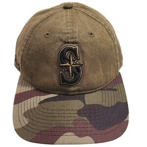 Seattle Mariners New Era 9Twenty Strapback Camo Hat Cap